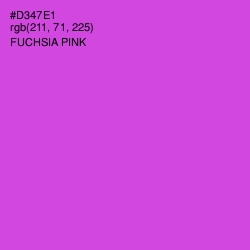 #D347E1 - Fuchsia Pink Color Image